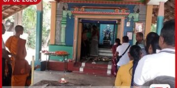 කෝවිලේ අයිතිය  හිමිකර ගැනීමට  උත්සාහ කළ කාන්තාවක් නිසා  උණුසුම් තත්ත්වයක්