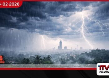 දිවයිනේ ප්‍රදේශ කිහිපයකට අද පස්වරු 2.00න් පසු වැසි සහ ගිගුරුම් සහිත කාලගුණයක්