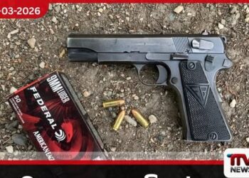 කටාන සුසාන භූමියක් අසල පඳුරක් අතර සඟවා තිබූ විදේශීය පිස්තෝලයක් සහ උණ්ඩ 4ක් පොලිස් භාරයට