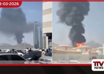 එක්සත් අරාබි එමීර් රාජ්යයේ තෙල් ගබඩාවක ගින්නක්