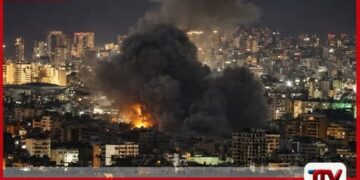 බේරූට් අගනුවරට ඊශ්‍රායලයෙන්  ප්‍රබල ගුවන් ප්‍රහාර
