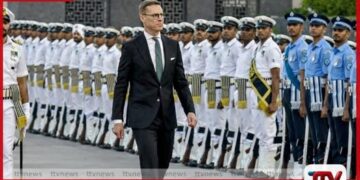 ෆින්ලන්ත ජනාධිපති ඇලෙක්සැන්ඩර් ස්ටබ් නිල සංචාරයක් සඳහා ඉන්දියාවට පැමිණෙයි