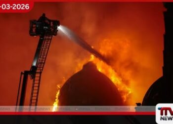 ස්කොට්ලන්තයේ ඓතිහාසික ගොඩනැගිල්ලක හටගත්  ගින්නෙන් ග්ලාස්ගෝ දුම්රිය සේවා අඩාල වෙයි