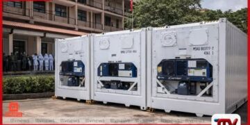 ඉරාන නාවික සිරුරු තැන්පත් කිරීමට අධි ශීතාගාර කන්ටේනර් දෙකක් කරාපිටියට