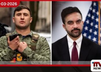 නැංගුරම් ලා ඇති තෙල් පිරිපහදුවක් මෙන්  ඇවිළෙන නිව්යෝර්ක් නගරය