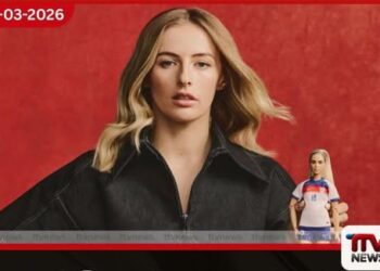 බාර්බිගේ වසරේ ආදර්ශමත් චරිතය ලෙස එංගලන්ත පාපන්දු තරුව ක්ලෝයි කෙලී පිදුම් ලබයි