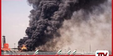 ඩුබායි ජාත්‍යන්තර  ගුවන්තොටුපොළ අසල පිපිරීමක්