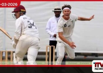 ක්රිකට් ලොව කළඹමින් බ්රෙට් රැන්ඩෙල් පන්දු 5කින් කඩුලු 5ක් දවාගනියි