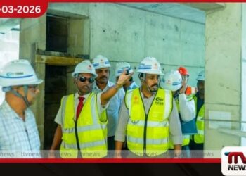 මහරගම ඉදිවන නව මහල් නිවාස සංකීර්ණයේ  වැඩකටයුතු නියෝජ්‍ය අමාත්‍ය එරංග ගුණසේකරගේ  නිරීක්ෂණයට