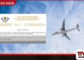 රෝමයට ගිය විශේෂ ගුවන් ගමන  ගැන පැතිරෙන ප්‍රචාර අසත්‍යයි