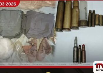 ජීව අත්බෝම්බ, උණ්ඩ සහ  හමුදා නිල ඇඳුම් සමඟ පුද්ගලයෙකු හිඟුරක්ගොඩදී STF දැලට