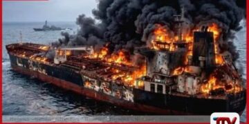 ඉරාන ප්‍රහාරයකින් ඇමරිකානු  තෙල් නැවකට හානි