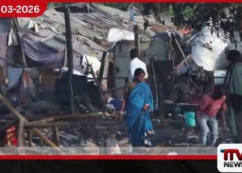 ඉන්දියාවේ දිල්ලි අගනුවර දරුණු ගින්නක් පැල්පත් නිවාස 400ක් පමණ විනාශ වෙයි