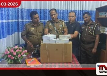 යාපනයේ නීතිවිරෝධී ඉන්දීය  සැටලයිට් රූපවාහිනී සේවා  අලෙවි කළ වෙළෙඳසැල් වටලයි