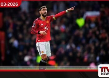 මෑන්චෙස්ටර් යුනයිටඩ් නායක  බෲනෝ ෆනෑන්ඩස් රොනාල්ඩෝගේ වසර 18ක පැරණි වාර්තාවක් සම කරයි