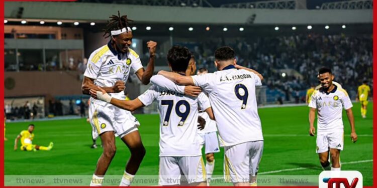 රොනාල්ඩෝ නොමැතිව වුවද අල් නසාර් පිලෙන් අතිවිශිෂ්ට ජයක්: අල් කලීජ් පිල 5-0ක් ලෙස පරාජය වෙයි