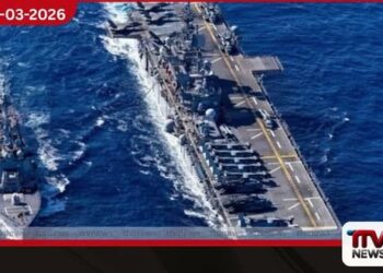 නාවික භටයන් 2000ක්  රැගත් USS Tripoli යුද නෞකාව  අරාබි මුහුදට