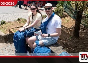 ඇල්ල දුම්රිය ස්ථානයේදී  ජර්මන් ජාතිකයෙකුගෙන් විරෝධතාවක්