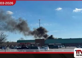 ඇමරිකාවේ නිව් ජර්සි ප්රාන්තයේ සුපිරි වෙළෙඳසැලක දැවැන්ත ගින්නක්