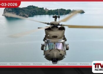 කටාර් හමුදා හෙලිකොප්ටරයක් මුහුදට කඩා වැටෙයි