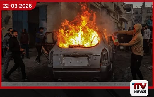 ලෙබනන් මිසයිල ප්රහාරයකින් උතුරු ඊශ්රායලයේ රථවාහන රැසක් ගිනිබත් වෙයි