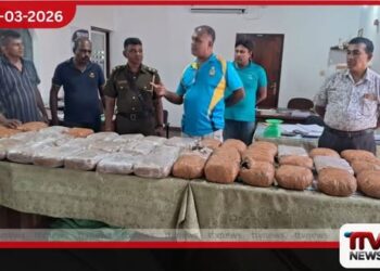 රුපියල් එක්කෝටි හැත්තෑ ලක්ෂයක කේරළ ගංජා සමඟ ලොරි රථයක් මීගමුවේදී කොටු වෙයි