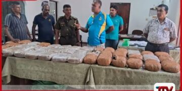 රුපියල් එක්කෝටි හැත්තෑ ලක්ෂයක කේරළ ගංජා සමඟ ලොරි රථයක් මීගමුවේදී කොටු වෙයි