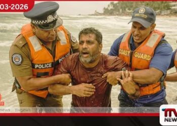 හික්කඩුවේදී දියවැලකට හසුවූ  ඉන්දීය ජාතිකයෙකු  ජීවිතාරක්ෂක නිලධාරීන් විසින් බේරා ගනියි