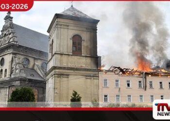 රුසියාවෙන් යුක්රේනයට  දැවැන්ත ඩ්‍රෝන ප්‍රහාරයක්