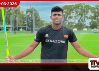 ලොව අංක එකට පැමිණෙමින්  රුමේෂ් තරංග හෙල්ල විසි කිරීමෙන් නව  ජාතික වාර්තාවක් පිහිටුවයි