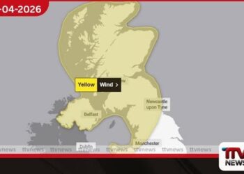 පාස්කු සති අන්තයේ බ්‍රිතාන්‍යයට දැඩි සුළං තර්ජනයක්