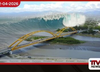 ඉන්දුනීසියාවට රික්ටර් මාපකයේ 7.4 ක  ප්‍රබල භූමිකම්පාවක් සමඟ  සුනාමි අනතුරු ඇඟවීම්