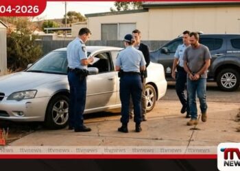 ඔස්ට්‍රේලියාවේ  බ්‍රෝකන් හිල් හඹා යාම 45 හැවිරිදි පුද්ගලයෙකුට  චෝදනා 8ක්