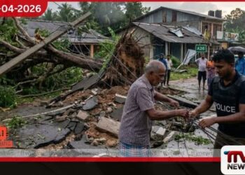 මහනුවර පල්ලෙකැලේ ප්‍රදේශයට  සැඩ සුළඟින් දැඩි බලපෑම්