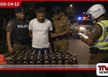 මීගමුව මන්ත්රීවත්ත ප්රදේශයේදී නීතිවිරෝධී මත්පැන් වැටලීමක්