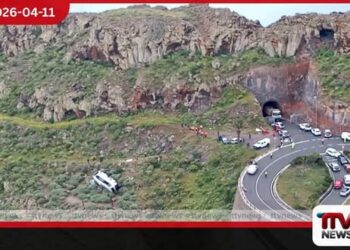 කැනරි දූපත්හි  සිදුවූ බස් රථ අනතුරකින්  77 හැවිරිදි බ්‍රිතාන්‍ය ජාතිකයෙකු  මියයයි