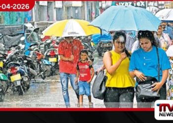 හෙට (14) දිවයිනේ  බොහෝ ප්‍රදේශවලට වැසි