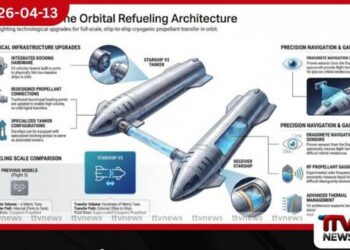 Starship V3 සහ කක්ෂීය දත්ත මධ්‍යස්ථාන සබැඳි වෙයි