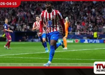 ඇට්ලෙටිකෝ මැඩ්රිඩ් කණ්ඩායම  බාර්සිලෝනා පරාජය කරමින්  චැම්පියන්ස් ලීග්  අවසන් පූර්ව වටයට  සුදුසුකම් ලබයි