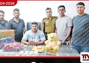 සෙල්ලම් වලසෙකු තුළ  සඟවා තිබූ අයිස් මත්ද්‍රව්‍ය සමඟ  හිටපු මන්ත්‍රීවරයෙක් අත්අඩංගුවට