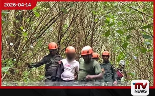 හන්තාන කටුසු කොණ්ඩය තරණය කිරීමට ගිය පුද්ගලයෙකු යුද හමුදාව විසින් බේරාගනියි