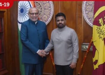 ඉන්දීය උප ජනාධිපති සහ ජනාධිපති අනුර කුමාර දිසානායක අතර නිල හමුවක්