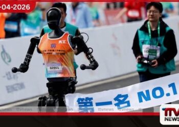 තාක්ෂණික දියුණුව විදහා පාමින්  චීනයේ මානුෂ රූපී රොබෝවරු  අර්ධ මැරතන් තරගයකට සැරසෙති