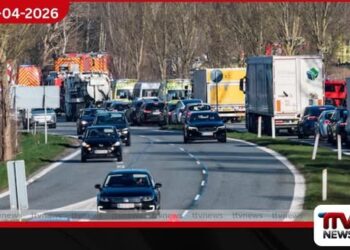 ඩෙන්මාර්කයේ දුම්රිය දෙකක්  මුහුණට මුහුණ ගැටීමෙන්  පිරිසකට තුවාල