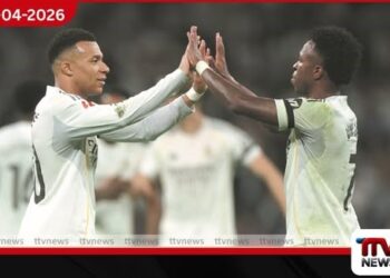 Mbappe සහ Vinicius  ගෝල රැස්කරමින් Real Madrid කණ්ඩායමට  ජයග්‍රහණය ගෙන එයි