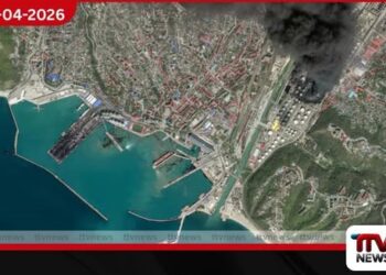 රුසියාවේ ටුවැප්සේ  තෙල් පර්යන්තයේ හටගත් ගින්න  පාලනය කෙරේ