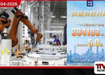 විවිධ අභියෝග මධ්‍යයේත්  2026 වසරේ පළමු කාර්තුවේ  චීනයේ 5%ක ආර්ථික වර්ධනයක්