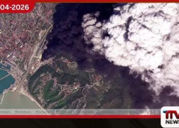 යුක්රේන ප්‍රහාරයෙන්  රුසියාවේ Tuapse පිරිපහදුවේ  හටගත් ගින්න තවමත් නිවී නෑ