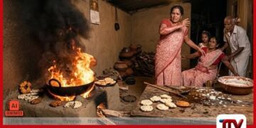 කැවුම් පිසීමට යාමේදී  සිදුවූ අනතුරකින්  දෙදරු මවක් මියයයි