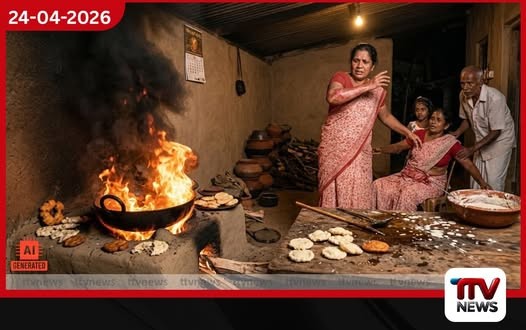 කැවුම් පිසීමට යාමේදී  සිදුවූ අනතුරකින්  දෙදරු මවක් මියයයි